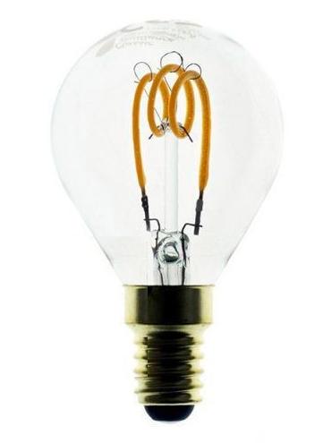 LED Curved Vintage Lamp G45 E14 3W Clear Dimmer