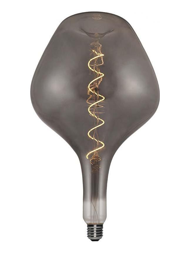 LED Curved Vintage Lamp Globe BIG DEMIJOHN E27 5W 2000K 150lm Smoky Gray Dimmer