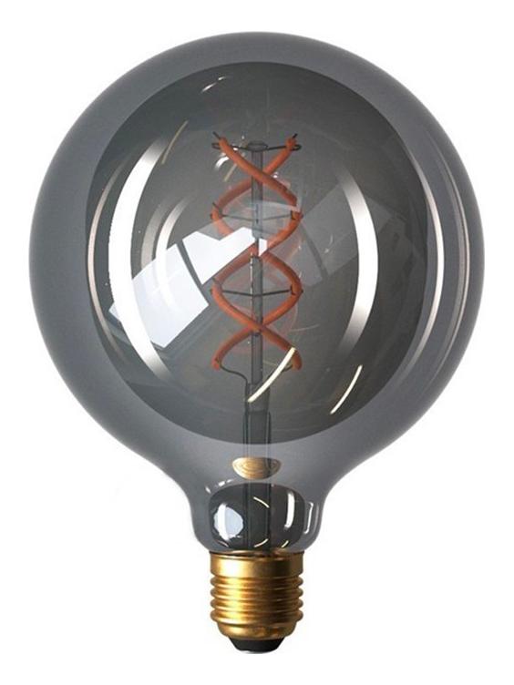 LED Curved Vintage Lamp Globe D125 Spyral E27 5W Fume Smoky Dimmer