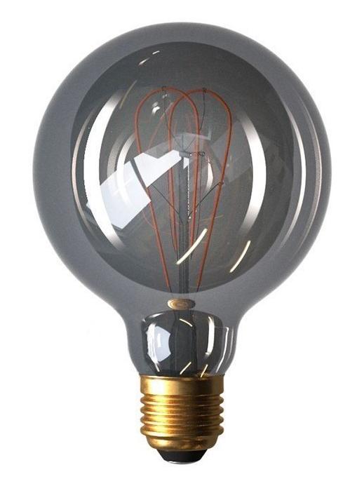 LED Curved Vintage Lamp Globe D95 E27 5W Fume Smoky Dimmer