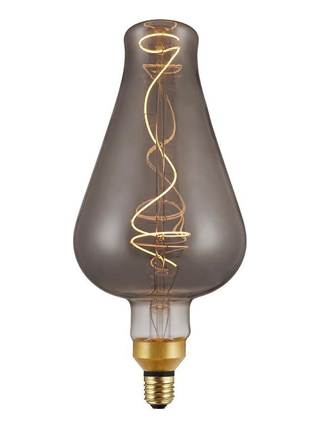 LED Curved Vintage Lamp Globe DEMIJOHN E27 5W Smoky Gray Dimmer