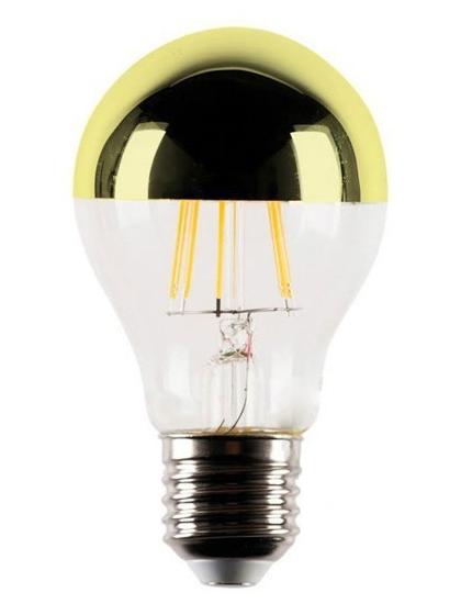LED Lamp Globe A60 Gold half sphere E27 4.5W 2700K 450lm Clear Dimmer
