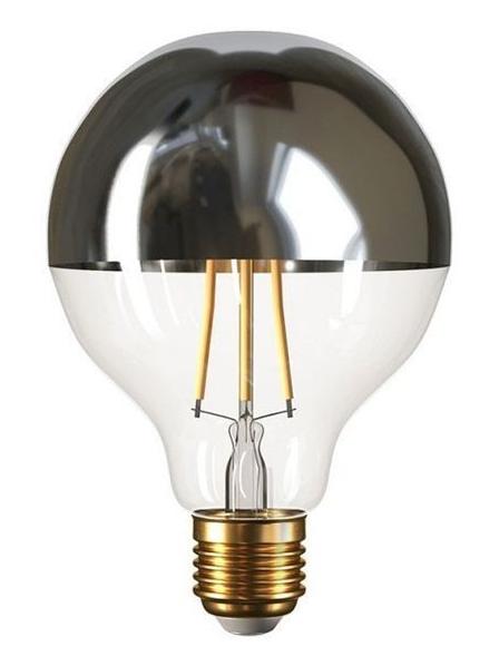 LED Lamp Globe D125 Silver half sphere E27 7W 2700K 806lm Clear Dimmer
