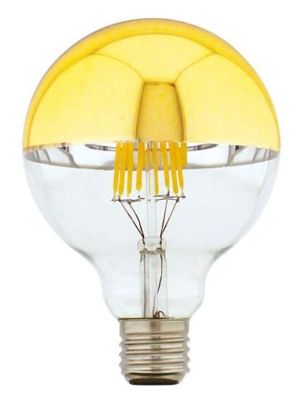 LED Lamp Globe D.95 gold Half Sphere E27 7W 806lm Dimmable
