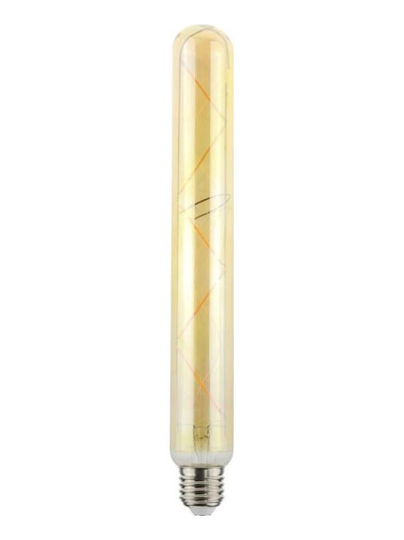 Tube Lamp LED E27 Long Filament T38 5.5W 2000K 470lm Amber