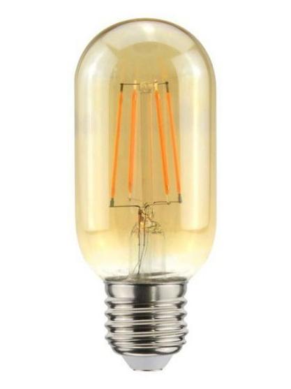 Tube Lamp LED E27 short Filament T45 5W 2000K 360lm Amber