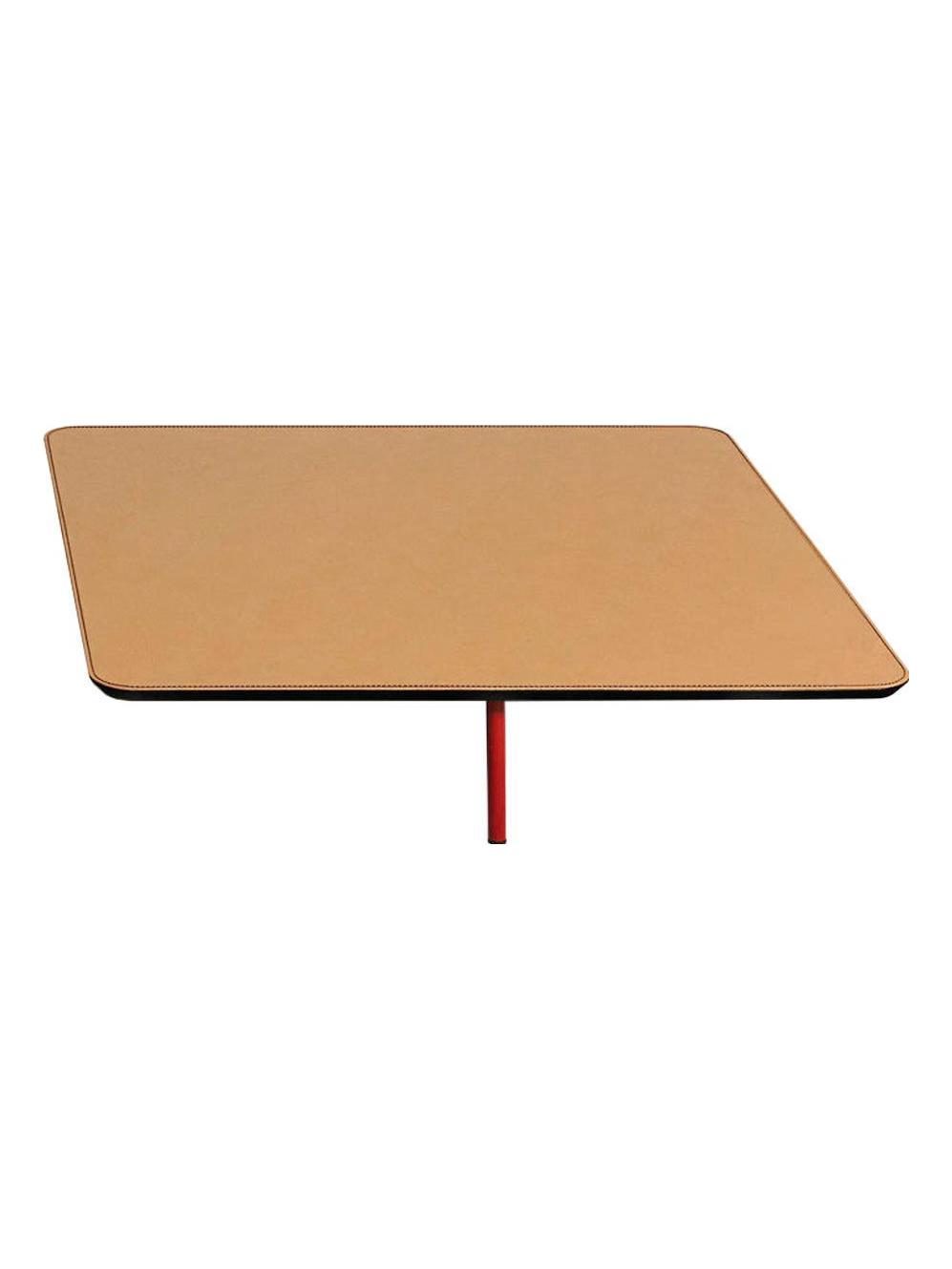 Erei Coffee Table - Natural Saddle Leather / Brick