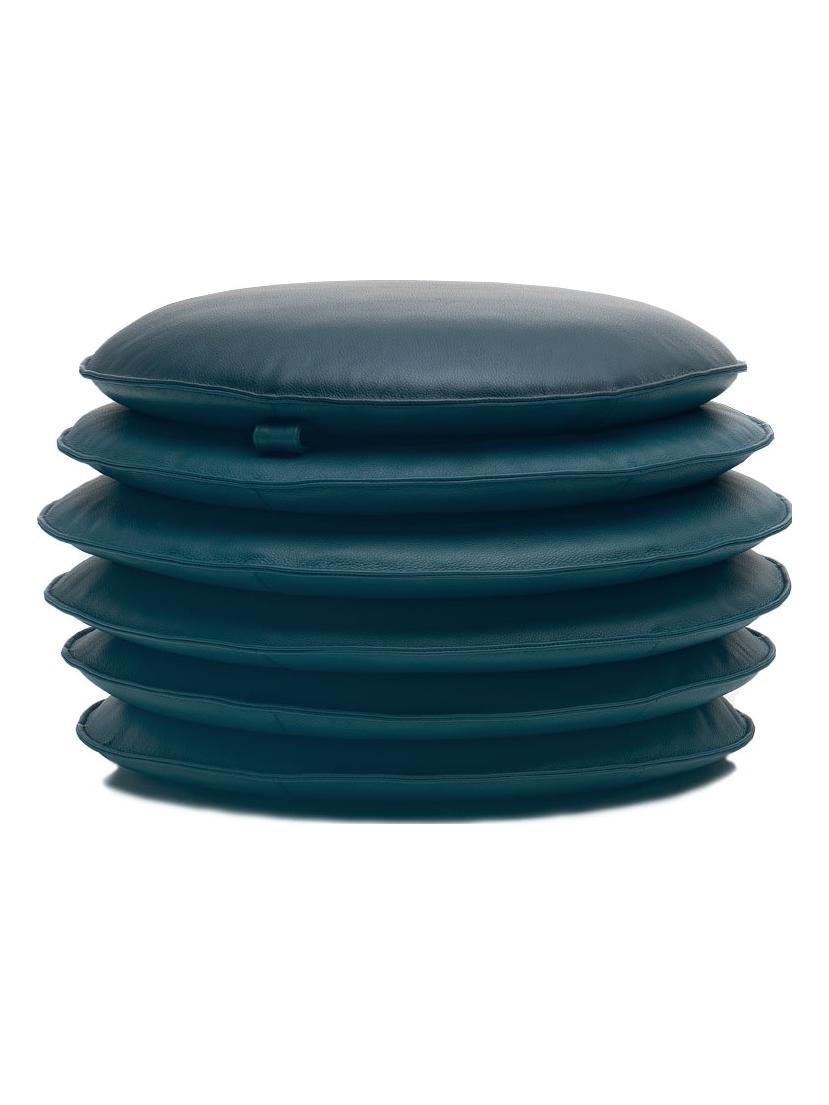 DS-5050/15 Pouf - Leather Hellblau