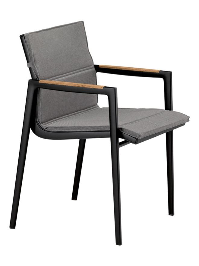 Dean Dining Armchair - Anthracite&Black/454 Cool Dark Gray