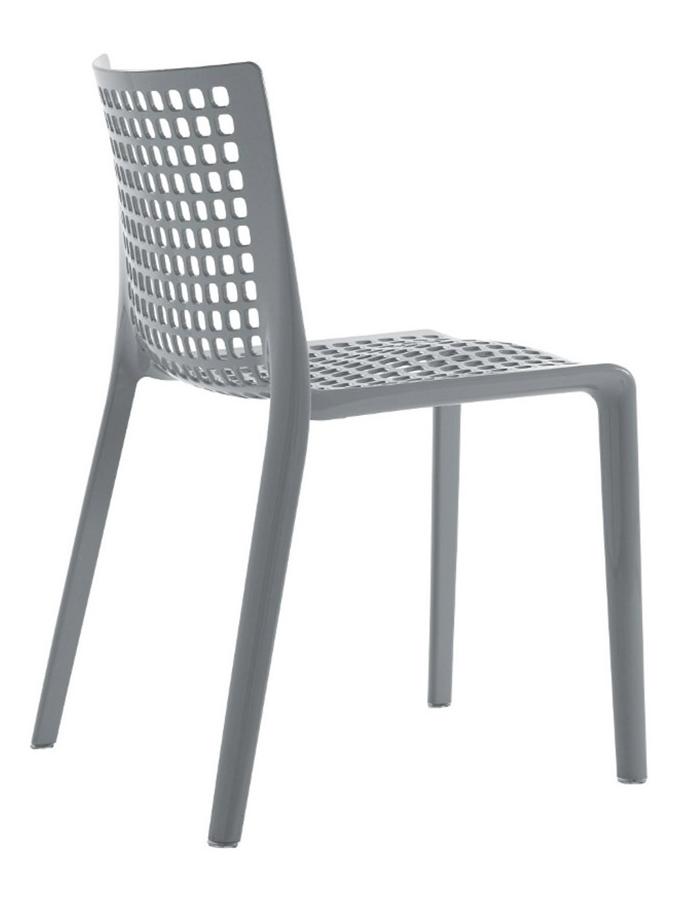 288 Chair - Sedia-Grigio Chiaro Opaco