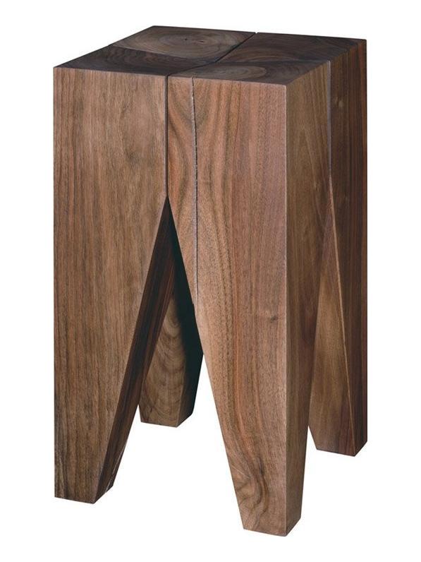 ST04 Backenzahn Stool/Side Table Walnut