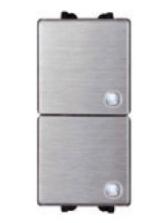 Smoothline Double LED Push Button