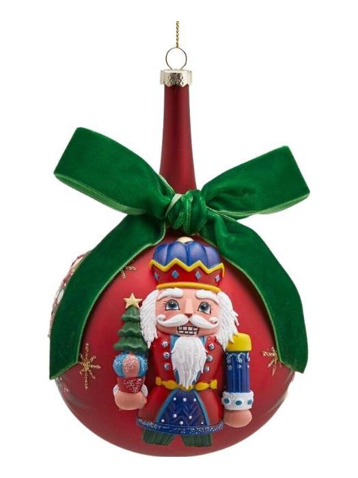 Glass Ball Soldier Neck Ø 10 - Red