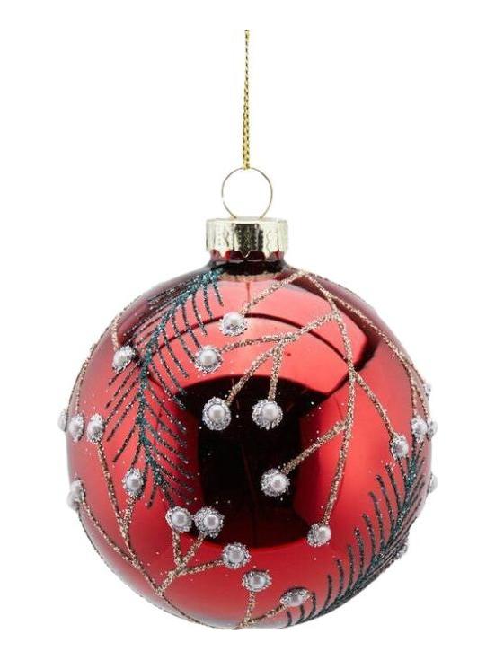 Needles and Pearls Glass Ball