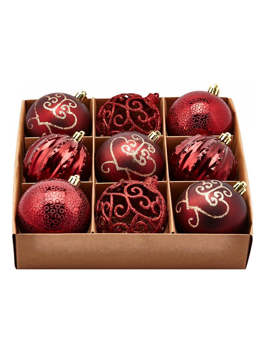 Poly Mix 80mm Garnet Ball – Set 9 pcs