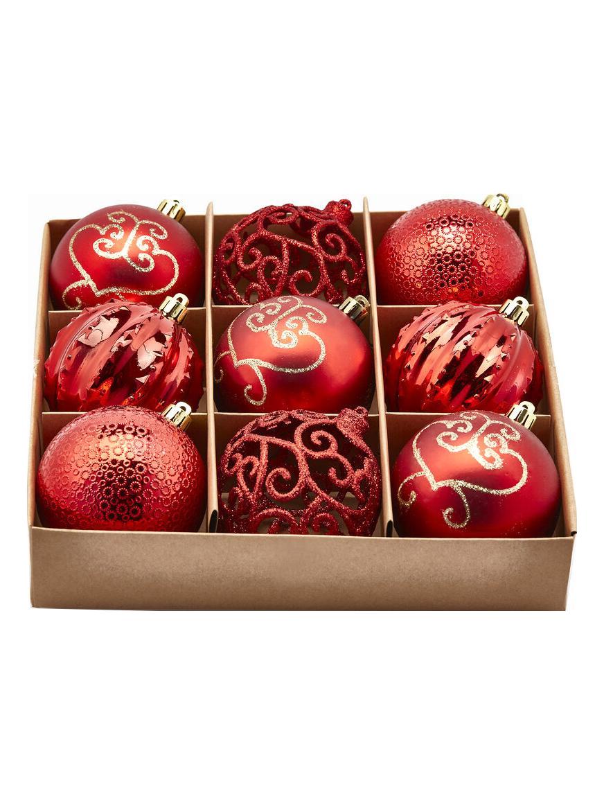 Poly Mix 80mm Red Ball – Set 9 pcs