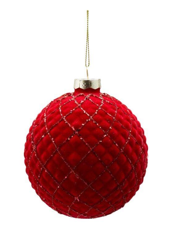 Velvet Rhombus Glass Ball