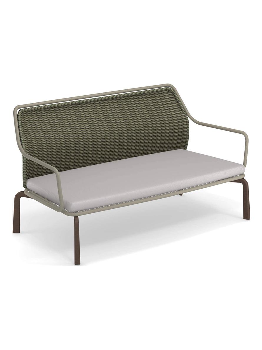 Cross Sofa - Structure 37 Grey/Green - Cushions 900/71 Small Weft White