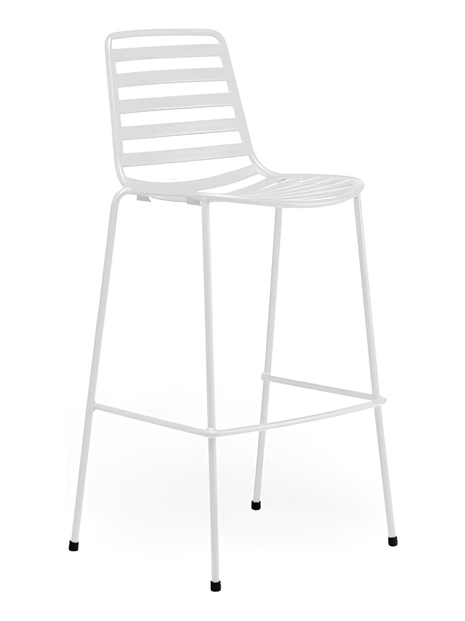 Street Barstool High - White
