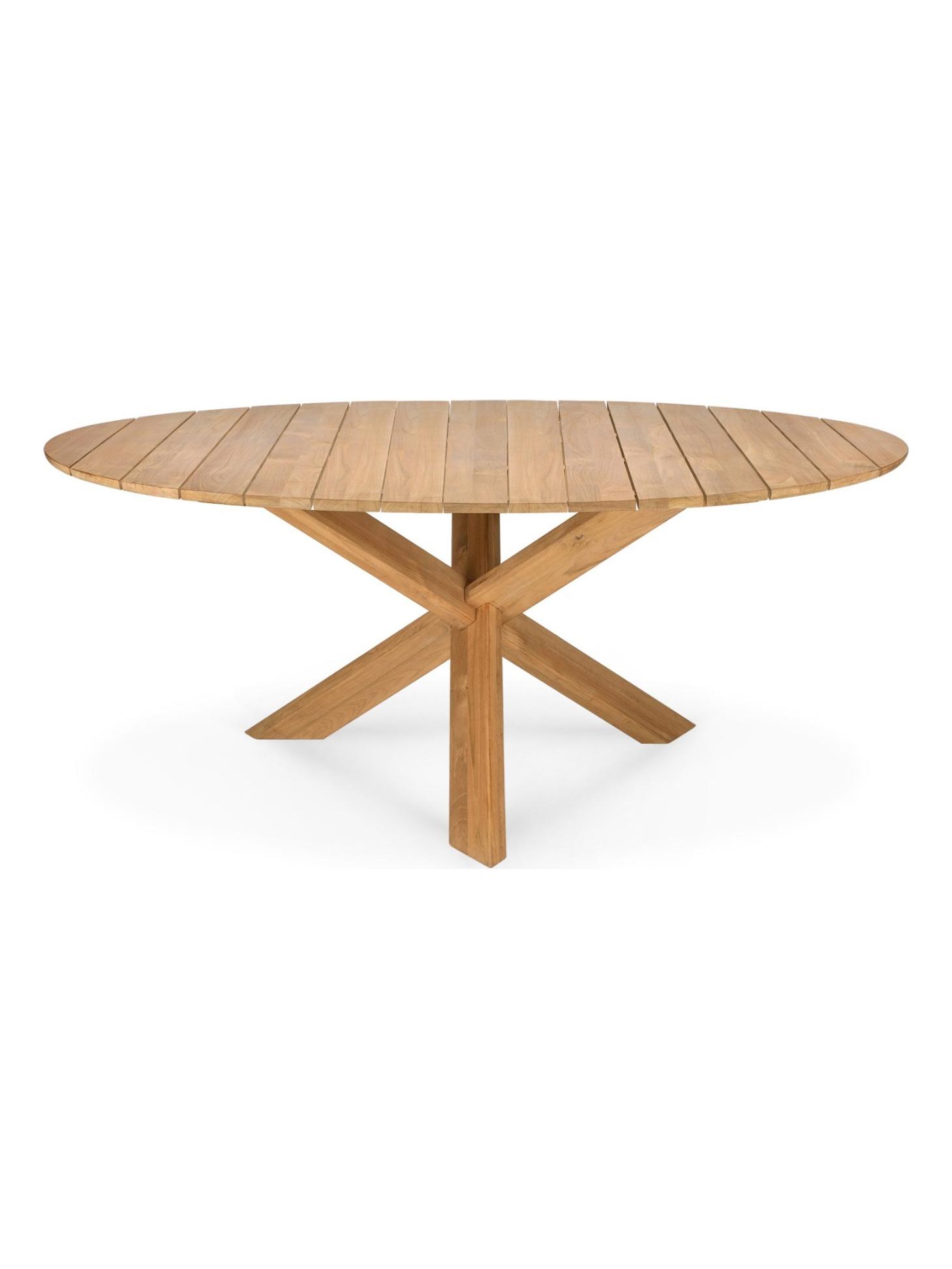 Circle Teak Outdoor Table