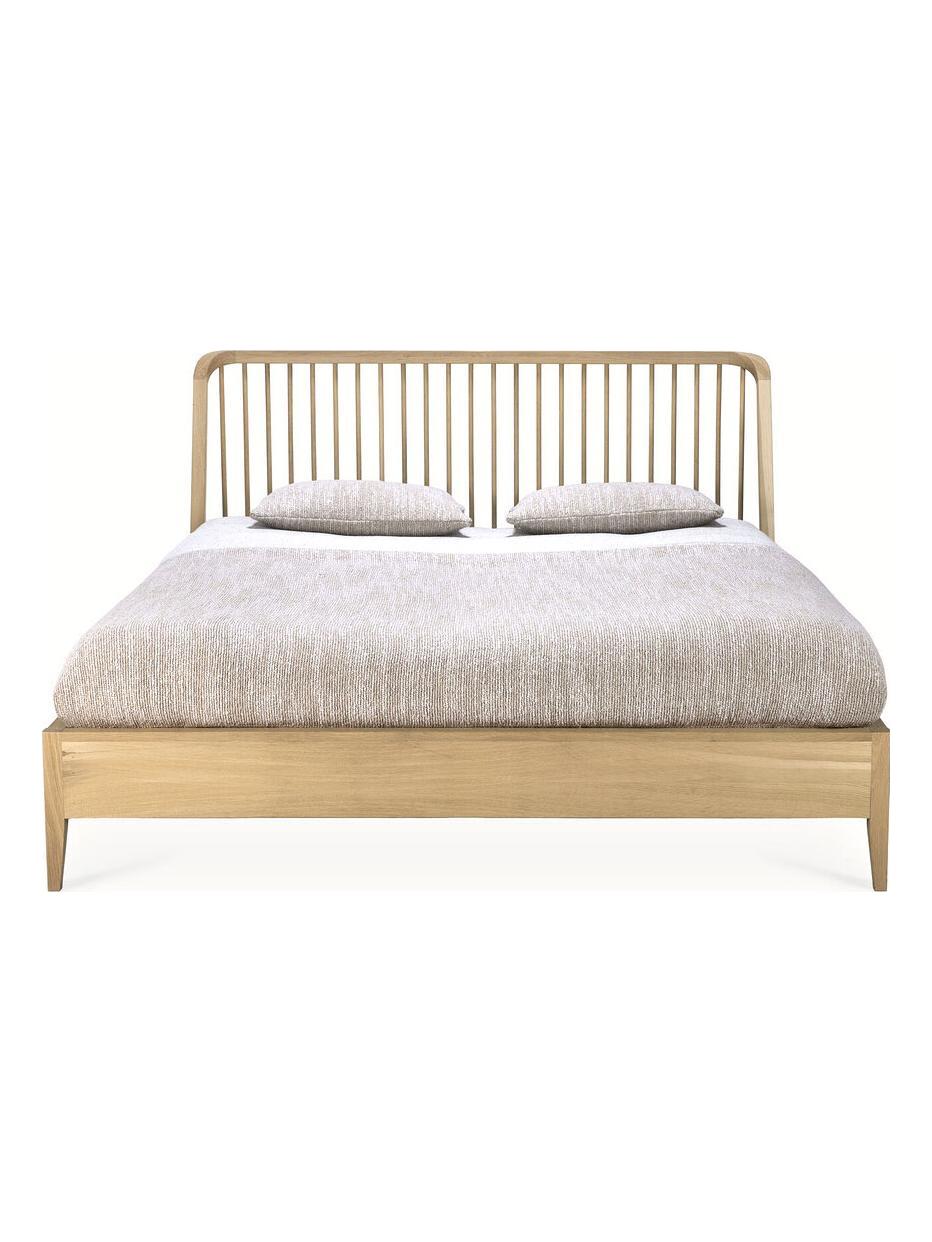 Spindle Bed - Oak 180x200 Without Slats