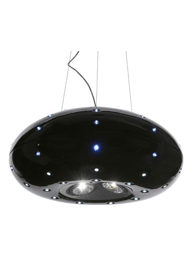 Riccio Suspension Ceiling Lamp LED Black