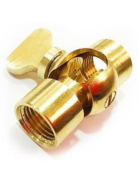 Brass joint for tige M10X1 accessory for lamp holders ceiling rose cables
