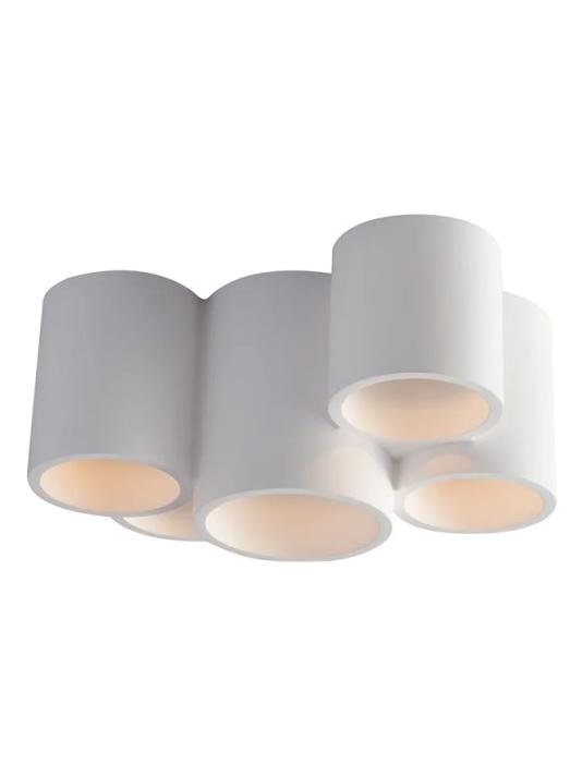 Fai plaster ceiling lamp with cylinder composition