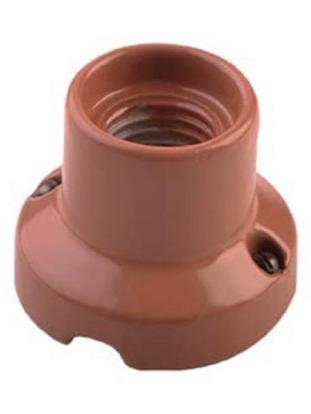 Lampholder Porcelain Straight Base terracotta Wall or Ceiling