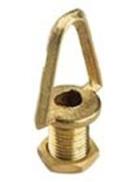 Threaded Hook with Hole M10X1 Brass