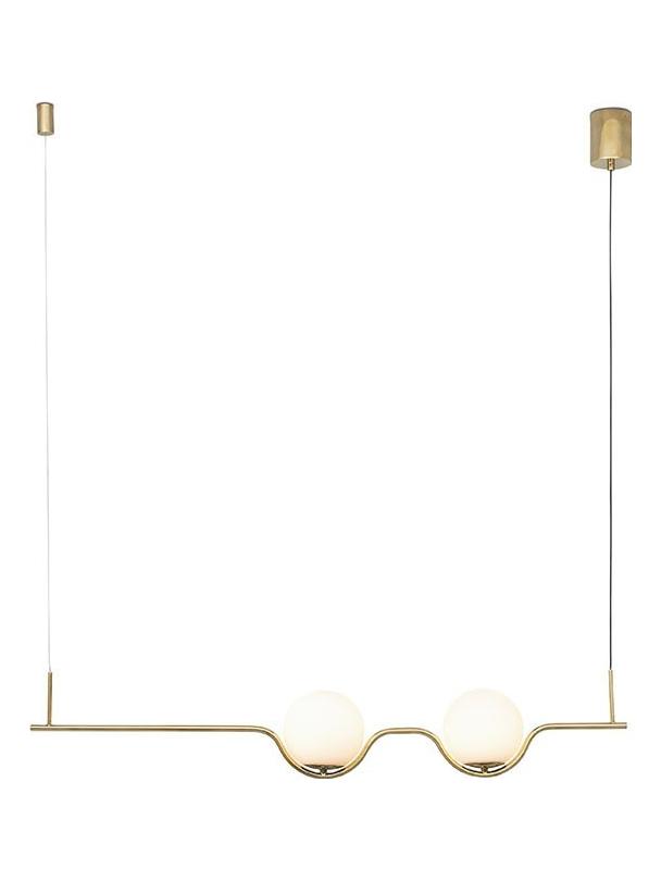 Farò LE VITA Gold and crystal suspension lamp