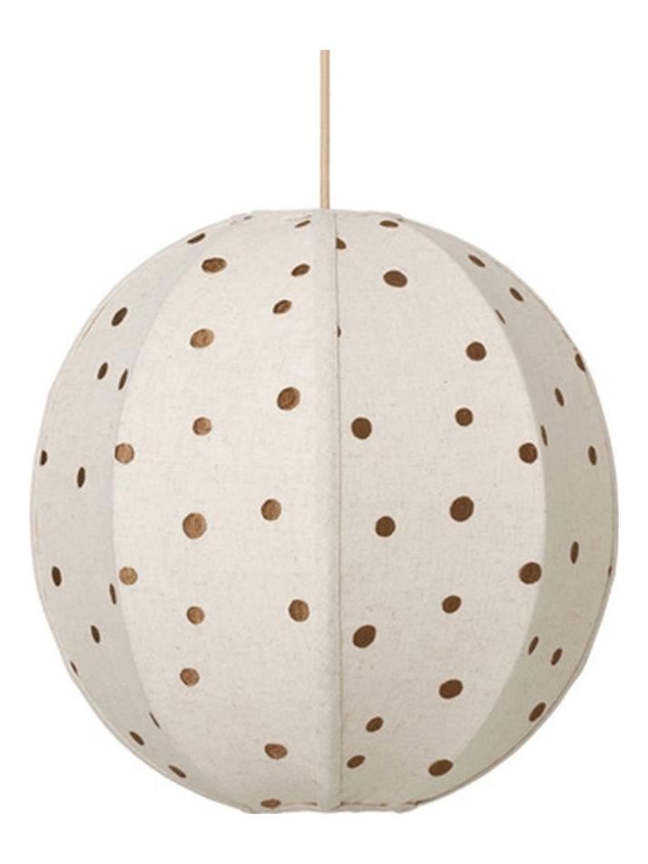 Dots Embroidered Textile Suspension Lamp