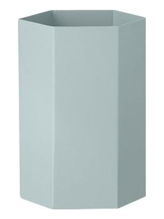 Hexagon Vase-Light Blue