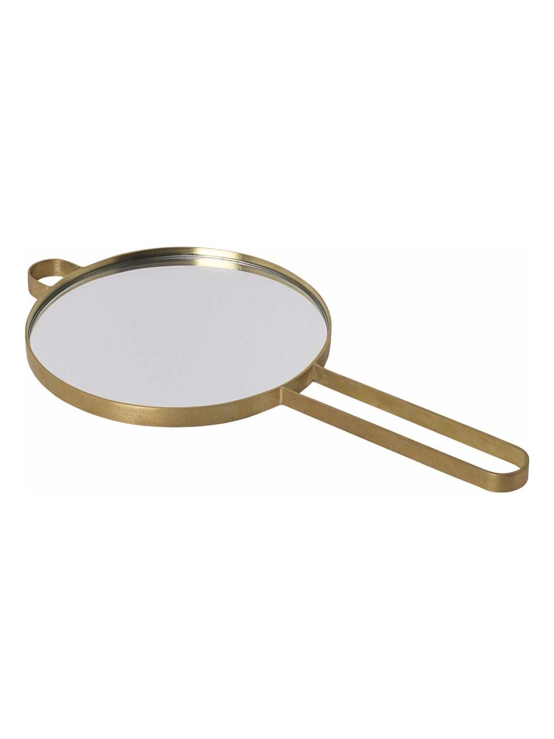 Poise Hand Mirror Brass