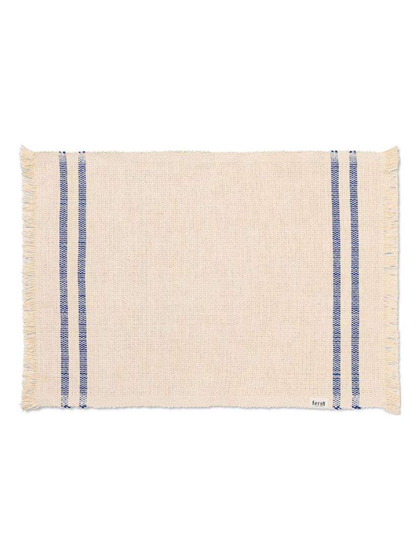 Savor Placemat - Off White/Blue