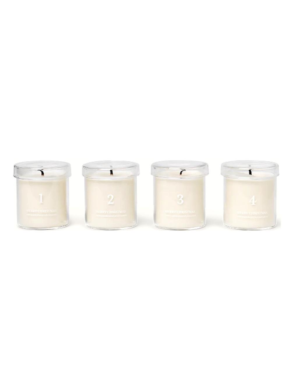 Scented Advent Candles - White