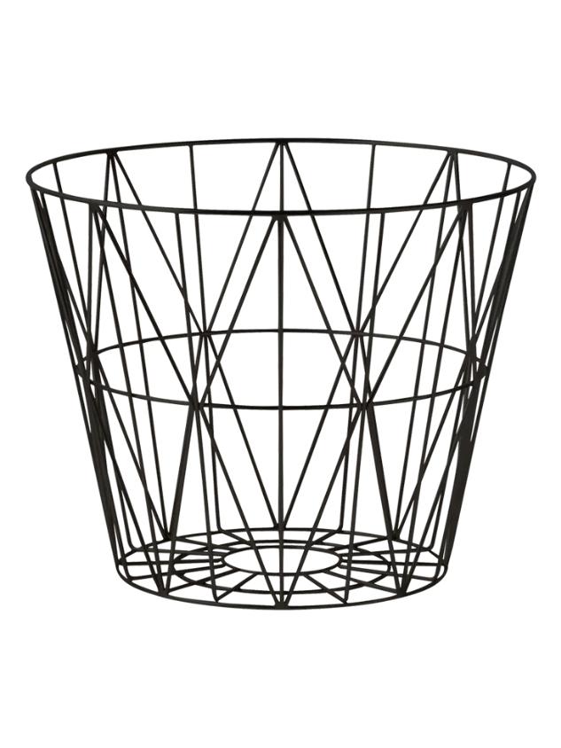 Wire Basket Small Nero