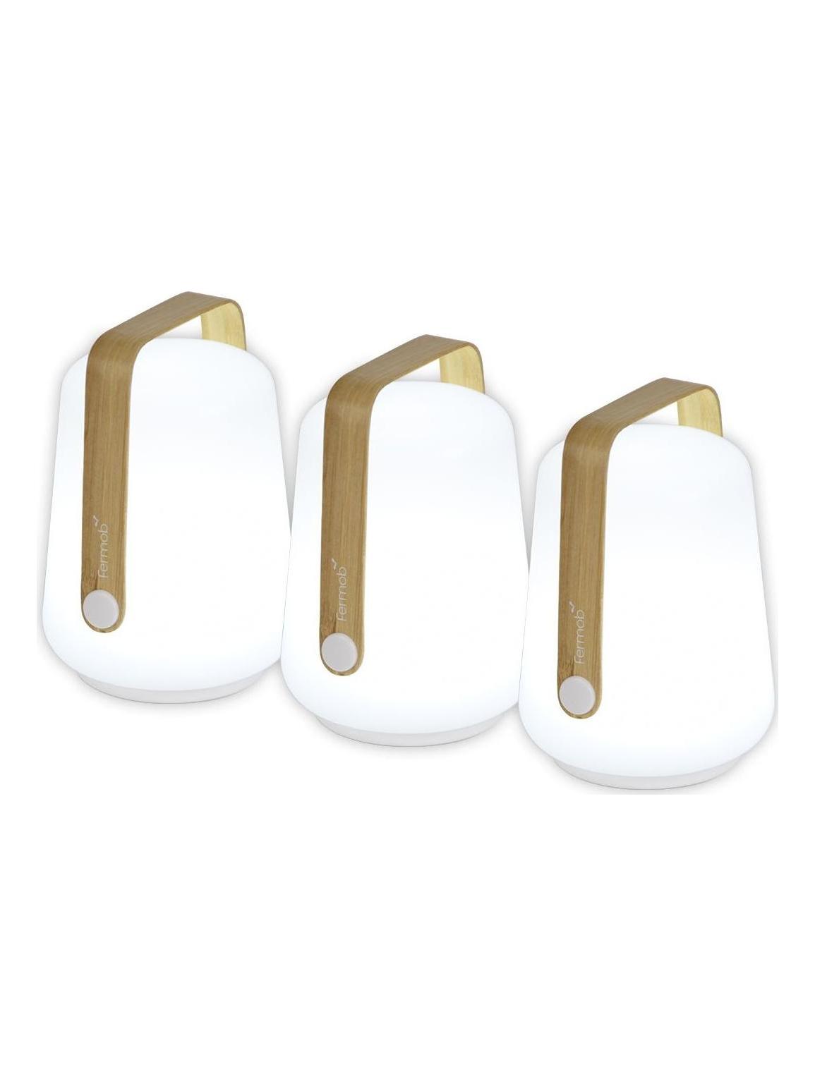 Balad Set of 3 Lamps Bamboo - Portable Table Lamp