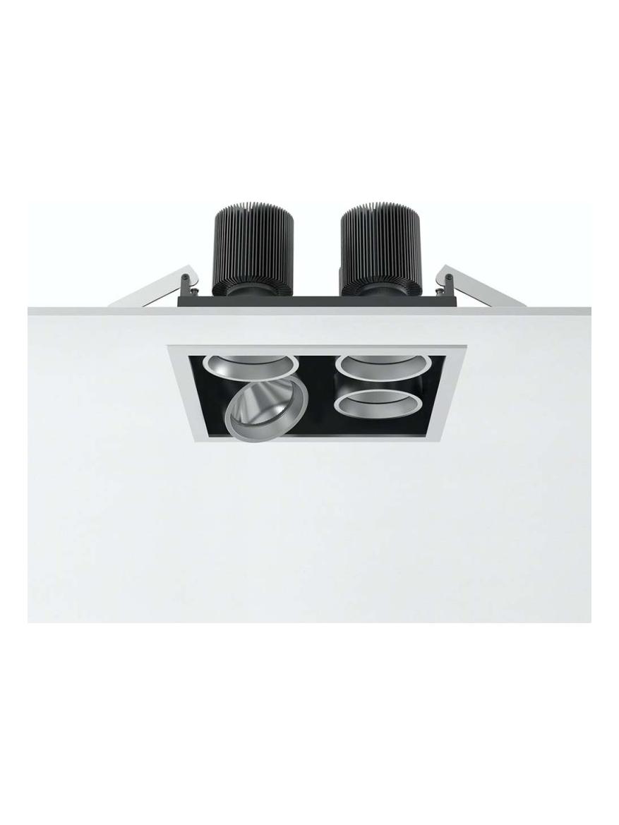 Flos Battery Trim Small 4L Square Adjustable Recessed LED Spotlight