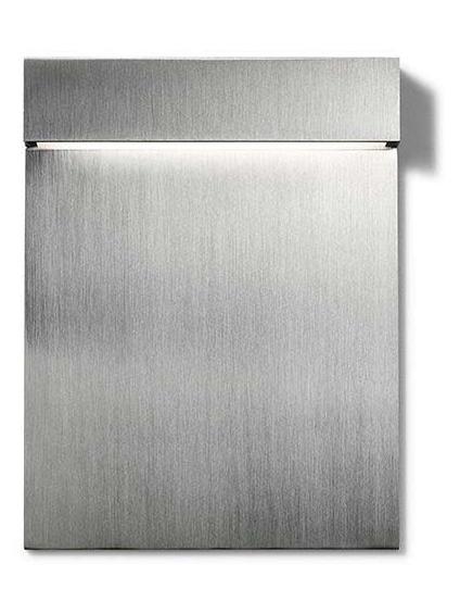 Flos Real Matter LED Recessed Wall Lamp Brushed Steel IP65