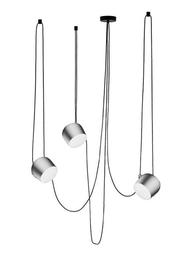 AIM Small x 3 punti luce led lampada sospensione verde aluminum