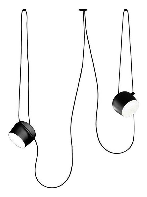 AIM x 2 LED Suspension Pendant Lamp Black