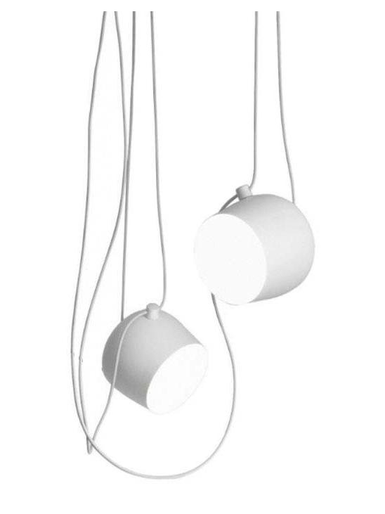 AIM x 2 LED Suspension Pendant Lamp White