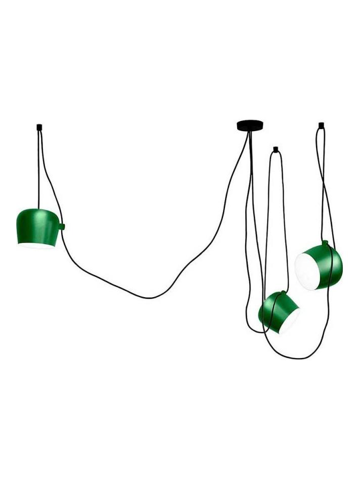 AIM x 3 LED Suspension Pendant Lamp Anodized Green