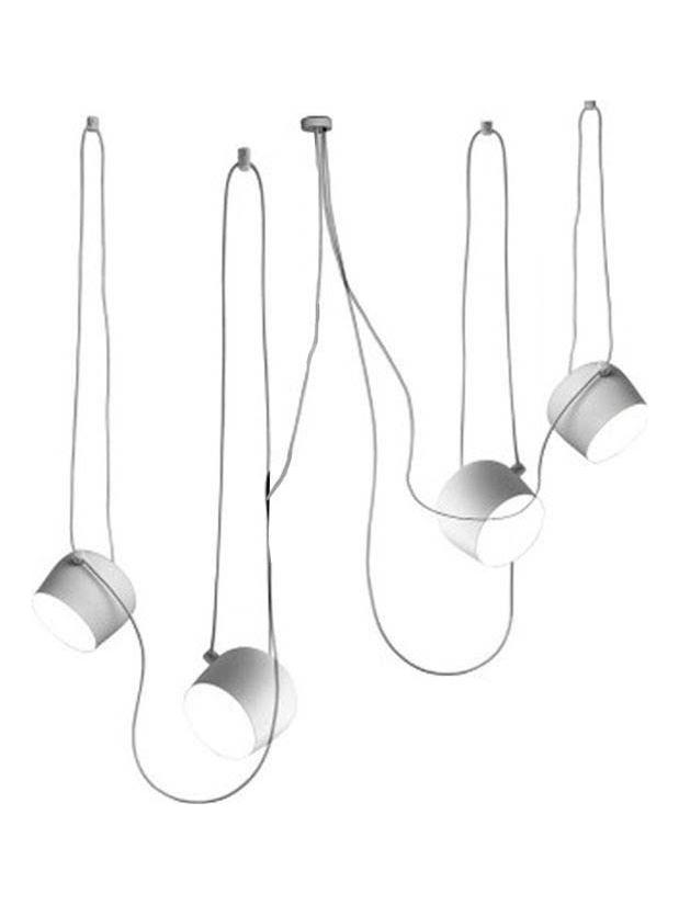 AIM x 4 LED Suspension Pendant Lamp White