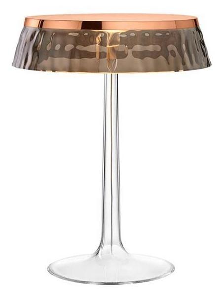 Bon Jour LED Table Lamp Dimmable Top Copper And Fume Crown