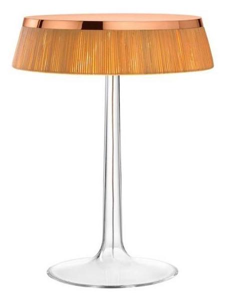 Bon Jour LED Table Lamp Dimmable Top Copper And Rattan Crown
