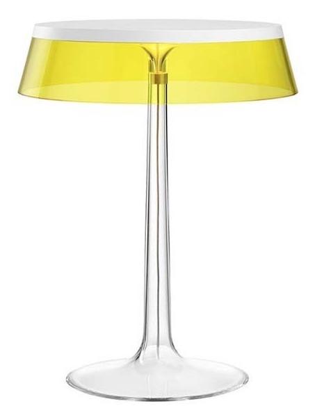 Bon Jour LED Table Lamp White Top and Yellow Crown