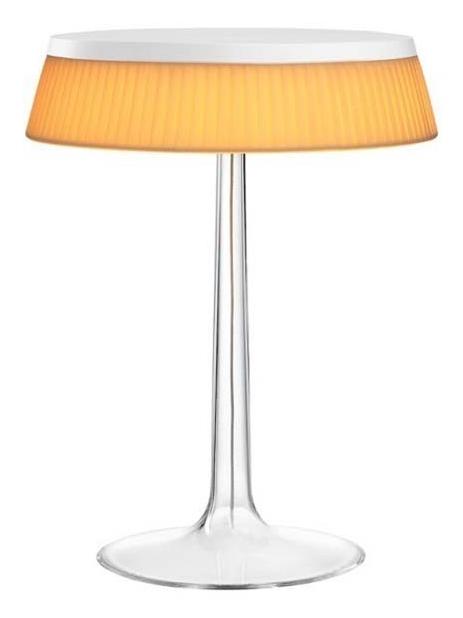 Bon Jour LED Table Lamp White Top Fabric Soft Crown