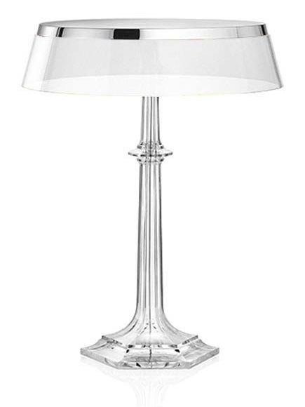 Bon Jour Versailles LED Table Lamp Chrome Transparent